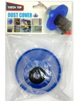 Packaging of Drill Dust Cover Bowl For Electric Hammers And Impact Drills, Flexible Dust Shield, Blue, universal fit with sealing ring.