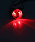 Red Indicator Light With Buzzer 24V ACDC 22Mm Panel Mount Flasher Alarm For Electrical Control Panels with illuminated red LED in dark setting