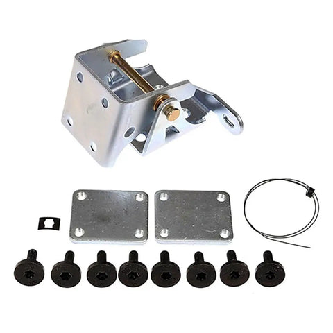 Premium Two Piece Front Upper Lower Door Hinges Set For Chevy Blazer 1995 To 2005 S10 1994 To 2004 Gmc Jimmy 1995 To 2001, steel brackets and bolts.
