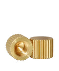 Brass Threaded Insert Knurled Nuts With Straight Knurl For Easy Hand Tightening Through Hole And Blind High Head Screws Go To Pick