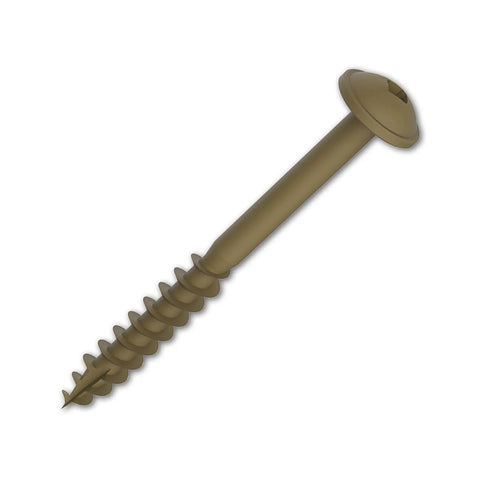 Protec Kote Pocket Screws Two And A Half Inch Outdoor Weather Resistant Coarse Thread Maxi Loc Head 30 Count