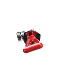 Faucet Assembly Chrome With Red Handle For Commercial Beverage Equipment OEM Replacement Part Easy Install High Flow Spout