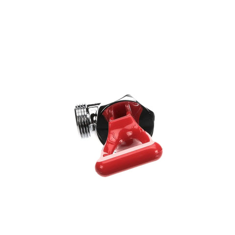 Faucet Assembly Chrome With Red Handle For Commercial Beverage Equipment OEM Replacement Part Easy Install High Flow Spout