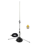 Dual Band Mobile Antenna For 2M And 70CM With Ground Plane Kit, High Gain VHF UHF 144 430 MHz, Magnetic Mount, 13ft Coax, SMA Female