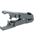 Hilitand Compact Wire Stripper And Cutter Tool With Durable Sk5 Steel Blade And Strong Abs Body featuring a gray dual action design.