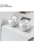 Close-up of manual control knobs on the Rock Solid Home Coffee Roaster Featuring Quartz Heating Tube Adjustable Temperature Settings.