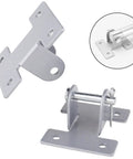 Two Pack Linear Actuator Mounting Brackets Silver Beefy Heavy Duty Aluminum H Shape Mounts With 180 Degree Rotation