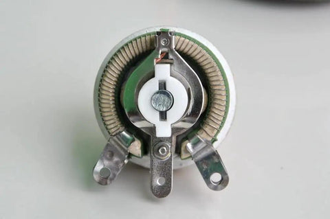 High Power 25W 10 Ohm Ceramic Wirewound Potentiometer Rheostat Variable Resistor For DIY Electronics Projects close-up view