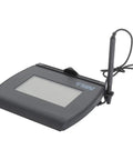 Top Shelf Renewed 4X3 LCD Signature Capture Pad Featuring A Crisp Backlit Screen with stylus for digital signature capture.