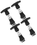 Heavy Duty Rubber Latches Set Of 4 Stainless Steel Buckle Draw Latches Hood Catch Cooler Lock Clasp Hardware Spring Latch