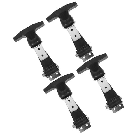 Heavy Duty Rubber Latches Set Of 4 Stainless Steel Buckle Draw Latches Hood Catch Cooler Lock Clasp Hardware Spring Latch