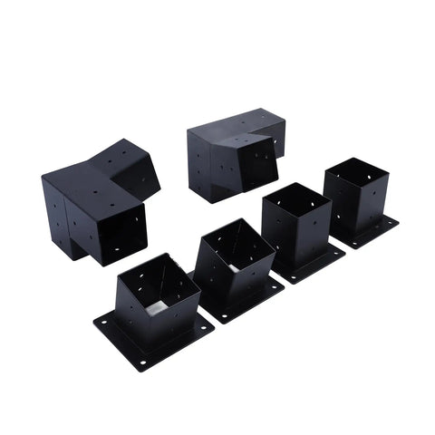 Three Way 15 Degree Pergola Bracket Kit For 4x4 Wood Posts With Pre Drilled Holes And Screws Included Built To Last Alloy Steel Canopy Carport Gazebo Patio Backyard Support For Outdoor Structures