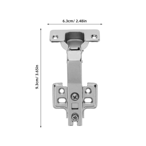 Front view of Soft Close 45 Degree Cabinet Door Hinges For Corner Cabinets Balacoo Heavy Duty Metal Wardrobe Hinges
