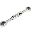 Heavy Duty Alternator Tensioner Rod Adjustable For Small Block Chevy 350 454 Engines with stainless steel heim joint mount.