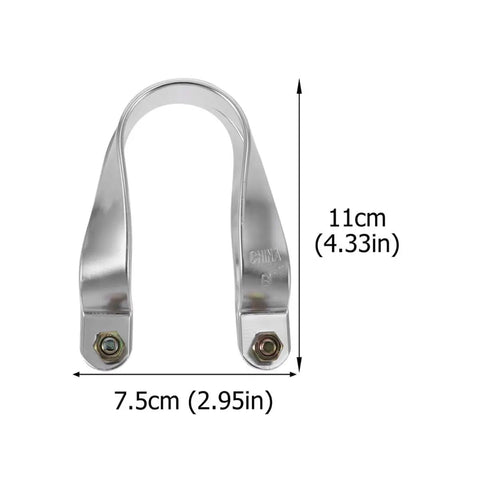 Aluminum Alloy U Shaped Pipe Clamp Bracket For Greenhouse Pipe Fixing 34mm Built Tough Cross Connector Gear For Garden Farm And Outdoor Structures Durable