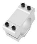 Heavy Duty Adjustable Cast Aluminum Spindle Motor Mount Bracket Clamp 52mm for CNC Router, showcasing detailed design and stability features.