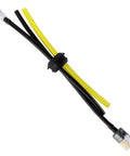 Fuel Tank Grommet Kit With Fuel Line Filter And Primer Bulb For Echo Blowers And Trimmers, showing black and yellow fuel lines with grommet