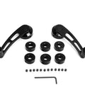 2 Pcs Window Handle And Window Riser Crank Winder Set For Classic Cars, premium alloy, durable black finish, 2 handles, 8 washers, screws