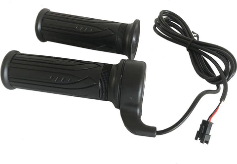 Full Twist Throttle For 12V-72V Ebikes And Scooters 3 Pin SM Connector 71 Inch Wire Right Hand Grip Fits 22.2mm Handlebars
