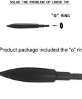 Dope 12 Pack Screw In Archery Field Points set with O ring for secure fit, durable steel arrowhead, precision machined for straight flight.