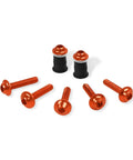 Orange screws and grommets from 195 Piece Motorcycle Fairing Bolt Kit With M5 M6 Aluminum Screws And Hardware Grommets Nuts Washers Clips 5mm And 6mm Allen Wrenches Universal For Sport Dirt Bike Bodywork Windscreen Orange Gear