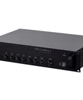 60 Watt Five Channel 100 Volt And 70 Volt Commercial Mixer Amplifier With Microphone Priority Rackmount Ready for large venues