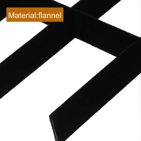 Slick Velvet Jewelry Dividers And Adjustable Drawer Inserts Offer Eighteen Flexible Compartments with flannel material, ideal for sorting jewelry.