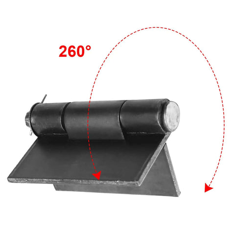 Beefy Two Pack Heavy Duty Weldable Steel Hinges Seven And A Quarter Inch By Six And A Half Inch For Welding Metal Gates Trailer Ramps