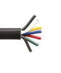 7 Conductor 16 AWG SOOW Portable Cable 600V Black 750 Ft Heavy Duty Jobsite Ready For Construction Mining And Rigging Industrial Power Cord For Outdoor Use Flexible Durable 8 Amp Capacity Weather Resistant Jacketed Cable, cut ends