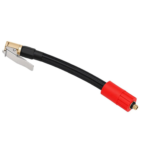 Badass Tire Inflator Extension Hose With Quick Connect Air Chuck And Leakproof Design For Cars Motorcycles And Bikes To Reach Hard To Access Valve Stems Dead Easy Without Bending Neck Or Struggling With A 16cm Length For Zero Headaches Today, 16cm black braided hose with brass chuck