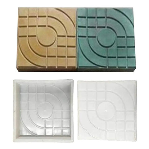 DIY Paving Mold Kit For Brick Or Concrete Stone Squares Patio Garden Pathway Pavers Reusable Polypropylene Easy To Use