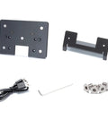 Fast Charge USB Dock Stand components for 3D Printers Backplate Mount with cable, screws, and slip-resistant base