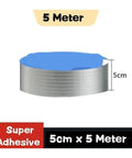 Waterproof Self Adhesive Butyl Tape For Roofs, Ducts, Garden Hoses And Leak Repair, Weatherproof Sealant Strip, 5cm by 5m roll