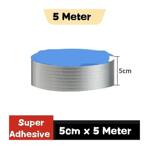 Self-Adhesive Butyl Tape For Roofs And Ducts, Waterproof Sealant For Quick Leaks Fix On Garden Hoses, 5cm By 5 Meters roll