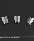 Three Piece Special Claw Set For Pneumatic And Hydraulic Rivet Guns Durable Replacement Riveter Claws displayed on black background