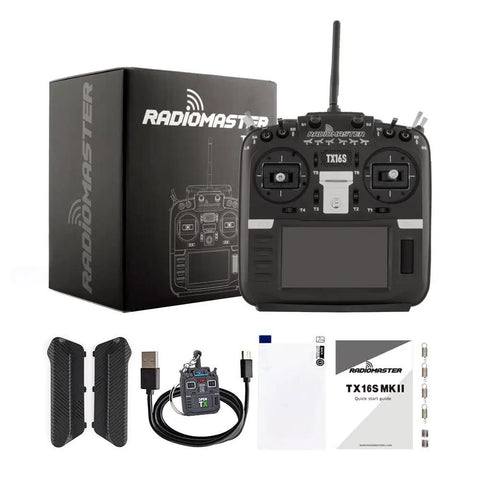 TX16S MKII 4.0 Gimbals Open Source Transmitter With ELRS 4 In 1 2.4G EdgeTX OpenTX Supported 16 Channels Hall Gimbals with accessories