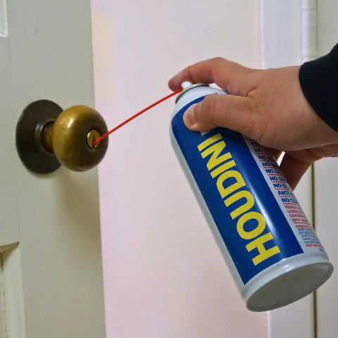 Pro Grade Lock Lube Spray 11 Oz Greaseless Graphite Free Dielectric Cleaner And Protectant For Door Locks Hinges Latches And Electronics Anti Rust Formula Trusted By Pros used on a door lock
