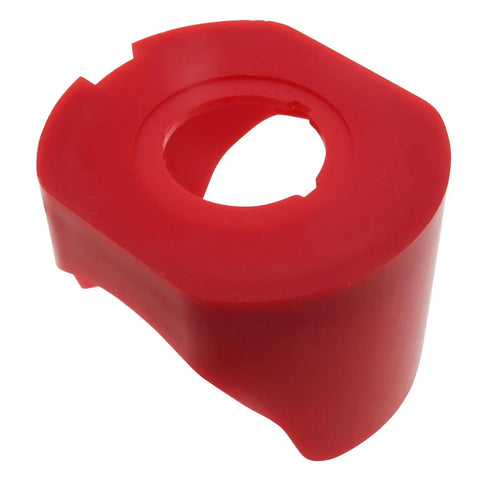 Red 22mm Plastic Two Feet Push Switch Button Protective Cover For Electronics Projects Durable Shield showing side view