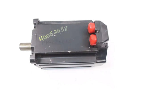MPL B540K MK22AA Kinetix Servo Motor 460V 5.4KW 19.4Nm 3 Phase 28mm Shaft Built For Action Industrial Grade Motion Control With Beefy Torque, Precision, And Smooth Operation., black servo motor with 28mm shaft and red connector caps