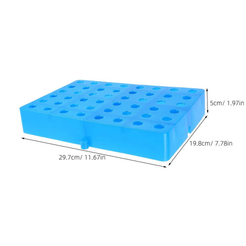 Ventilated Plastic Floor Riser Pallet With Raised Design And Forklift Friendly Structure for warehouse, blue, perforated surface