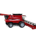 Case IH 8240 Big Farm One Six Scale Combine with Grain Head and Corn Head Set, lights, movable auger, steerable rear wheels