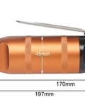 Top Shelf Pneumatic Air Scissors Nipper With F5 S5 Blades For Fast Plastic Cutting, showing dimensions and design features.