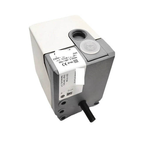 Premium Damper Actuator And Burner Servo Motor Compatible With SQN70 664B20 SQN71 664B20 SQN70 464B20 side view with plug.