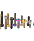 M3 And M4 Hex Socket Cap Screws Flanged With Serrated Teeth Titanium Bronze Finish 20 Millimeter variety of colors and finishes
