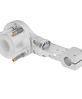 Upgrade Your Rig With This Heavy Duty Aluminum Alloy CNC Torch Clamp Holder Designed for 40mm Plasma Cutters and 25mm Lifting Rods. Close-up view of aluminum clamp for precision work.