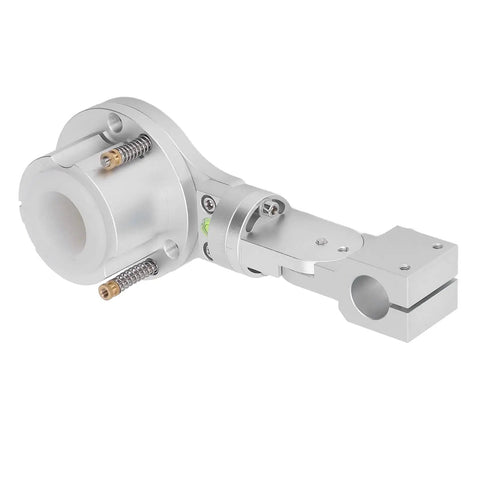 Upgrade Your Rig With This Heavy Duty Aluminum Alloy CNC Torch Clamp Holder Designed for 40mm Plasma Cutters and 25mm Lifting Rods. Close-up view of aluminum clamp for precision work.