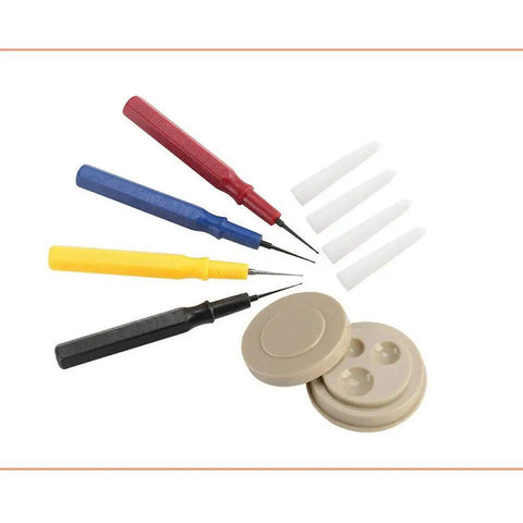 Watch Repair Tool Kit With Four Pro Grade Oil Pins And Oil Cup For Watchmakers And Clocks, Oiler Pen Needles, oil cup display