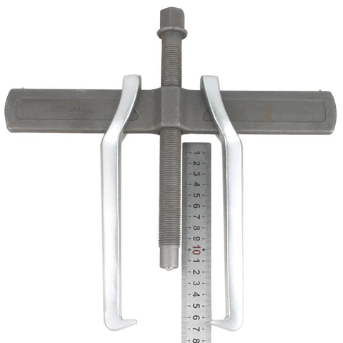 12 Inch Two Jaw Gear Puller With Reversible Claws For Pulley Flywheel And Bearing Removal Heavy Duty Gear Puller Tool displayed with ruler