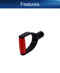 Red D Type Shovel Grip Handle With 1.25 Inch Inner Diameter PVC Replacement Non Slip Textured Labor Saving Grip for tools
