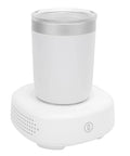 Smart Cooling And Heating Coffee Cup With Precision Temp Control Urban Hustle Essential 380 ml mug on heating base.